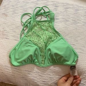 O’Neill swimsuit bikini top, lime green